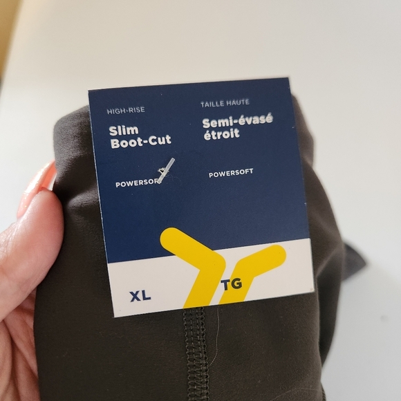 Old Navy Slim Bootcut Flare Leggings High Rise Pockets Olive Green Size Xl New - Picture 5 of 5